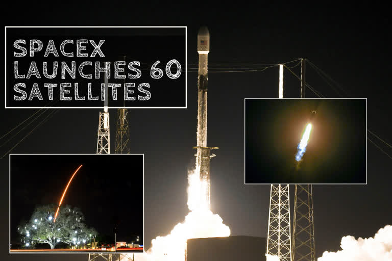 A SpaceX Falcon 9 rocket lifts off from Cape Canaveral Air Force Station