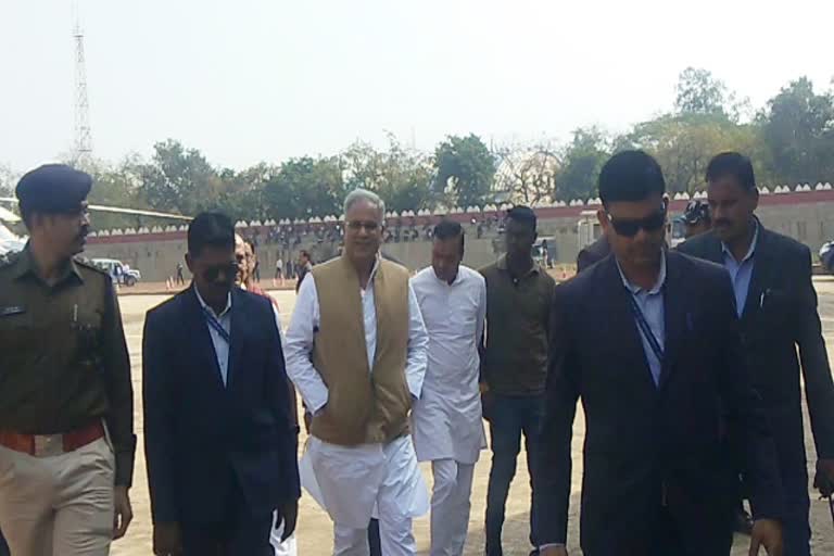 CM Bhupesh rajim visit