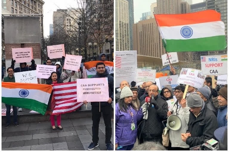 Citizenship Amendment Act  CAA protest  Indian-Americans support CAA  Rhode Island House of Representatives  പൗരത്വ നിയമ ഭേദഗതി  അമേരിക്കയില്‍ റാലി