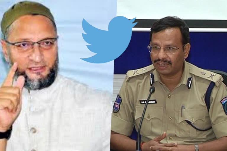 asaduddin-owaisi-counter-to-cp-sajjanar-on-the-twitter