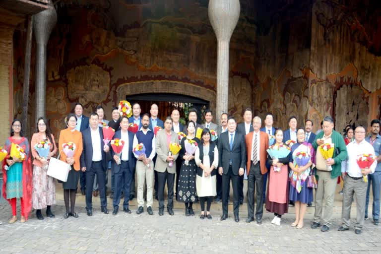 Mongolia delegation visited bhopal Tribal Museum