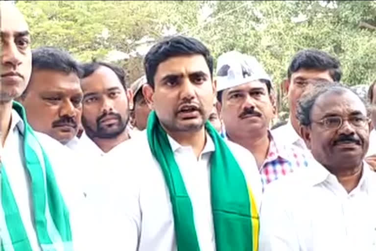 tdp leader nara lokesh fire on cm jagan