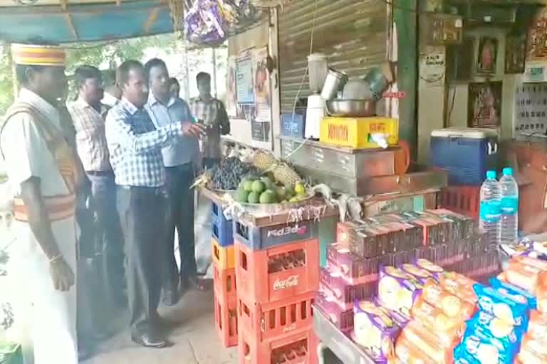 புதிய பேருந்து நிலையம் ஆய்வு, district collector annadurai inspected, vilippuram district collector inspected main bus stand shops