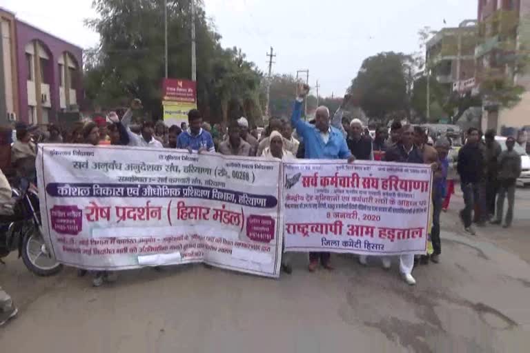 haryana workers union strike