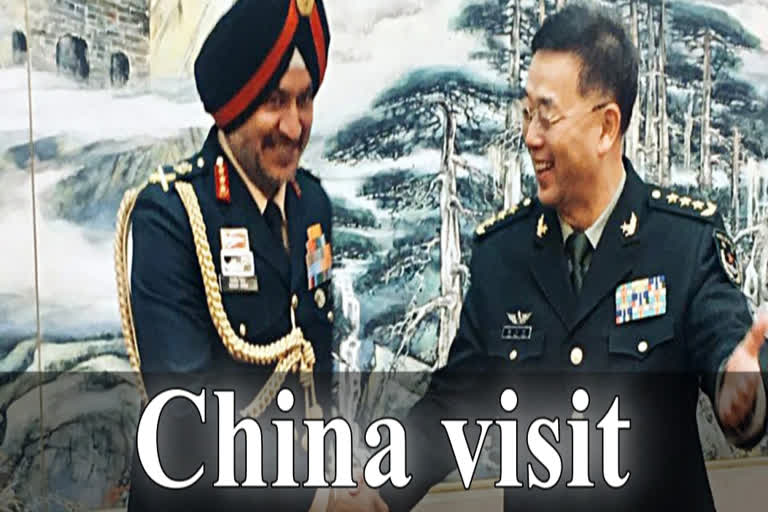 Lt Gen Ranbir Sing visit to China