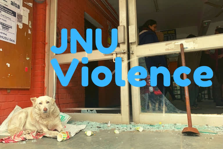 Violence in JNU  Jawaharlal Nehru University  incidents of violence  Delhi police  Admin Block  ABVP  JNUTA  Sabarmati Hostel  JNUSU president Aishe Ghosh  AIIMS Trauma Centre.  ജെഎന്‍യു അക്രമസംഭവങ്ങള്‍ നീണ്ടു നിന്നത് അരമണിക്കൂറോളം; ഡല്‍ഹി പൊലീസ്