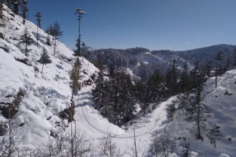 himachal view after snowfall