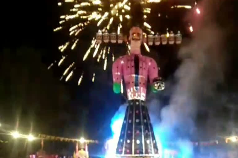 Jalaga 51 feet high effigy of Ravana