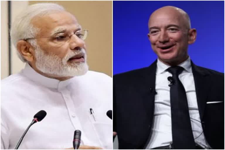 Jeff Bezos PM Modi