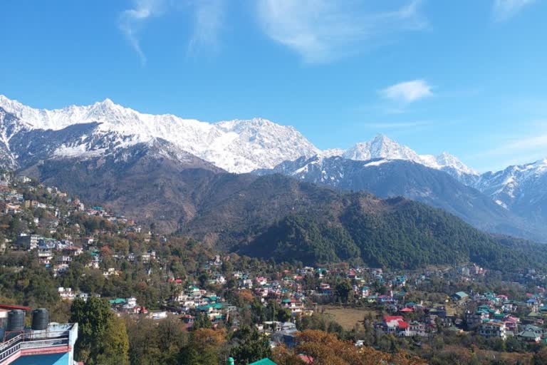 Sunshine in Dharamsala after snowfall