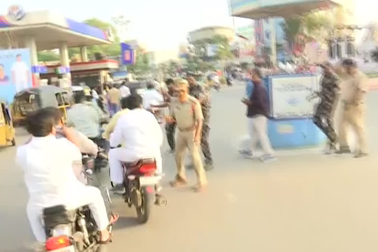 ex mla bike rally in ongole for amaravathi capital issue