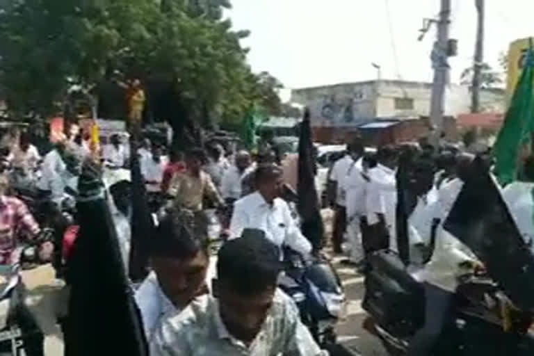 bike rally in anantapur about amaravathi capital issue