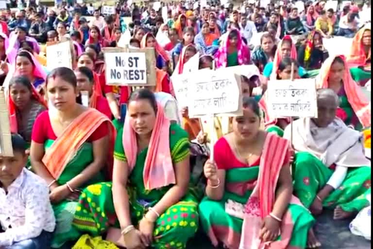 nath yogi satra santha protest at bongaigaon