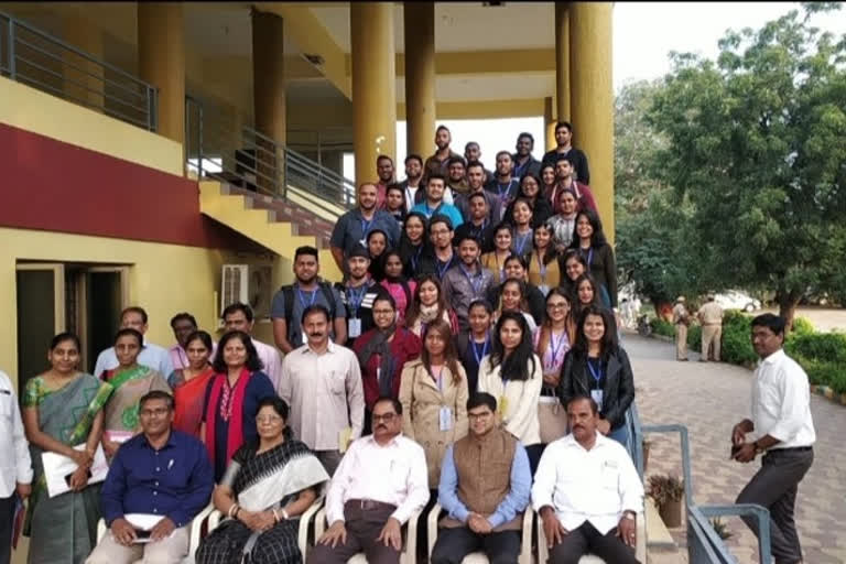 foreign students are visit in acharya ng ranga agriculture univesity