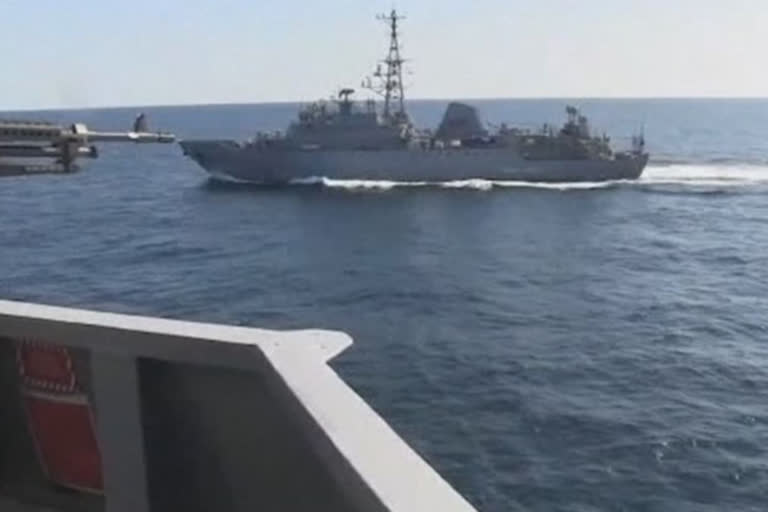 america Warship Faces Aggressive Moves by Russia Ship in Mideast
