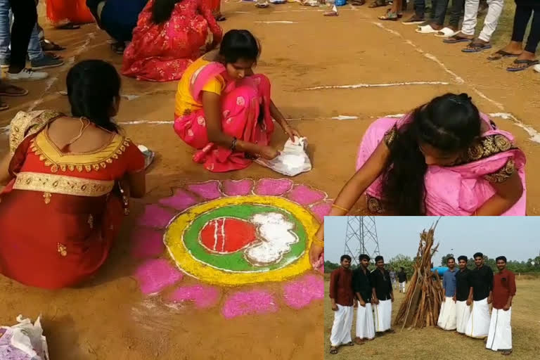 visakha students sankranthi