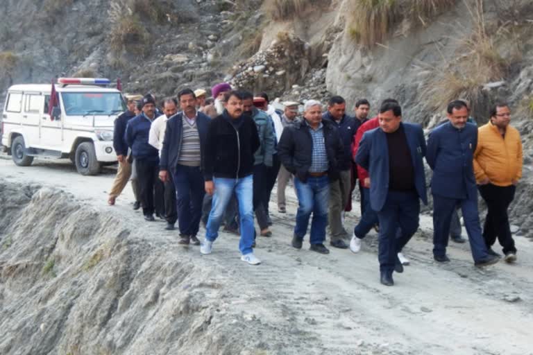 Minister Virendra Kanwar inspected Handola