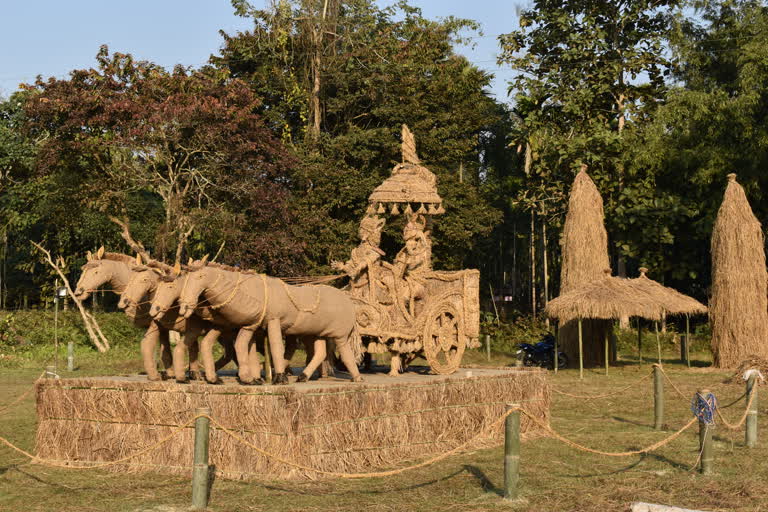 magh bihu preparation at batadrava in nagaon