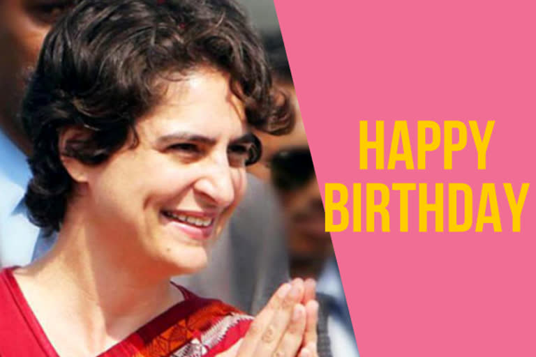 Congress leaders tweet b'day wishes to Priyanka Gandhi