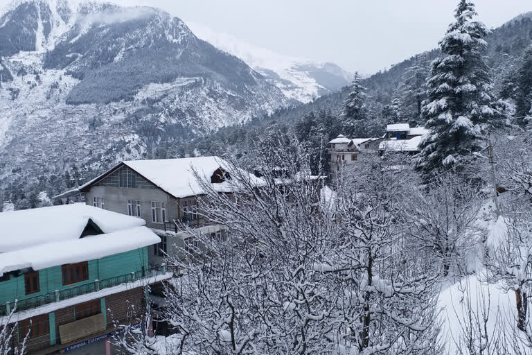 snowfall on fourth consecutive day in kinnaur