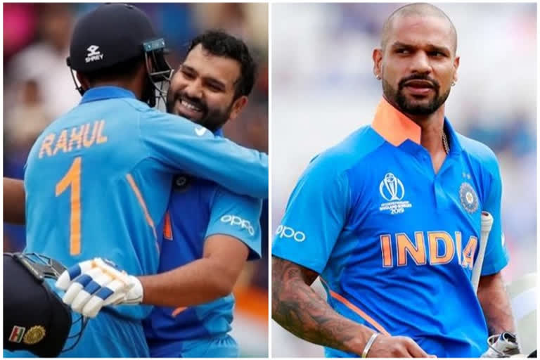 ind vs aus : rohit sharma open with shikhar dhawan or lokesh rahul