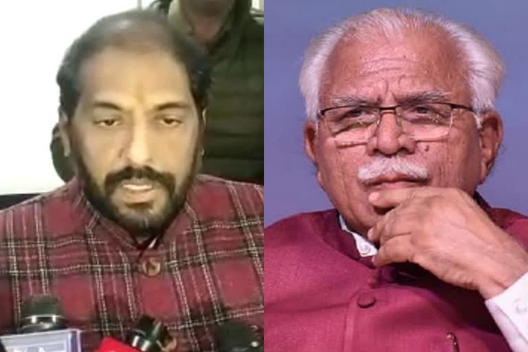 Gopal Kanda met CM Khattar