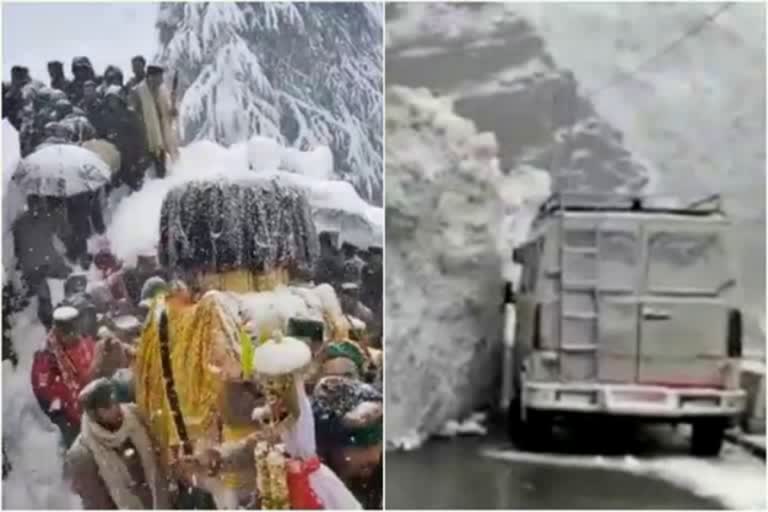 heavy-snowfall-and-glacier-falling-in-kinnaur-himachal-pradesh