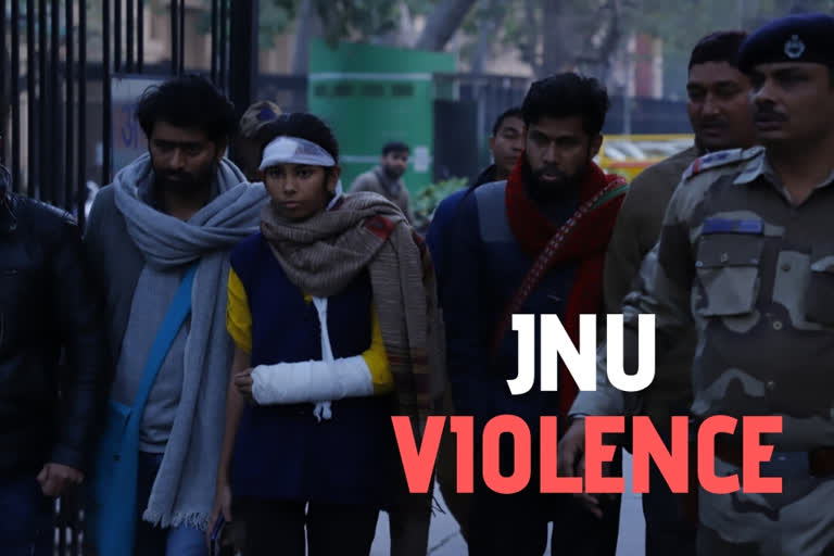 Delhi Police JNU Violence Akshat Awasthi Aishe Ghosh ജെ‌എൻ‌യു അക്രമം ക്രൈംബ്രാഞ്ച് ഡെൽഹി പൊലീസ് ക്രൈംബ്രാഞ്ച് ജെഎൻ‌യു‌ വിദ്യാർഥി യൂണിയൻ