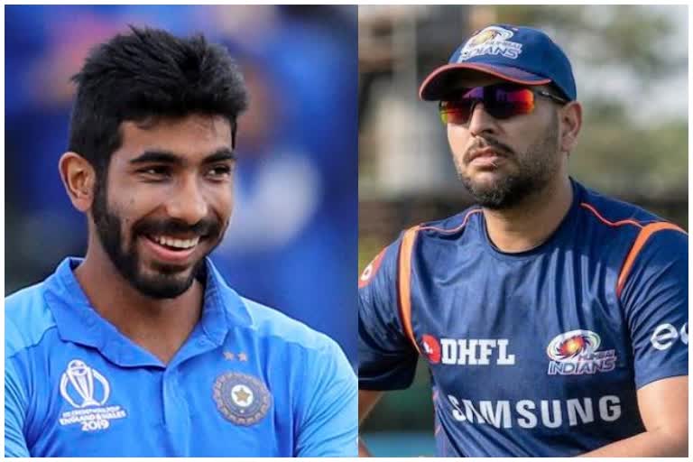 Yuvraj Singh trolls Jasprit Bumrah