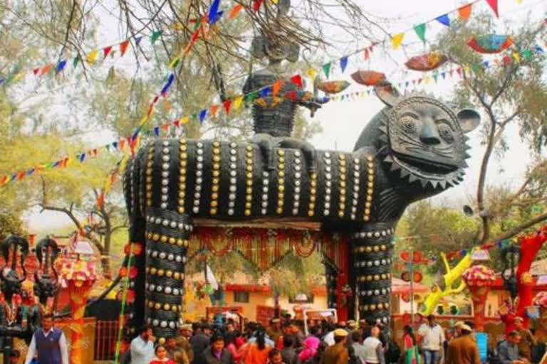 preparation for surajkund craft mela is underway in faridabad