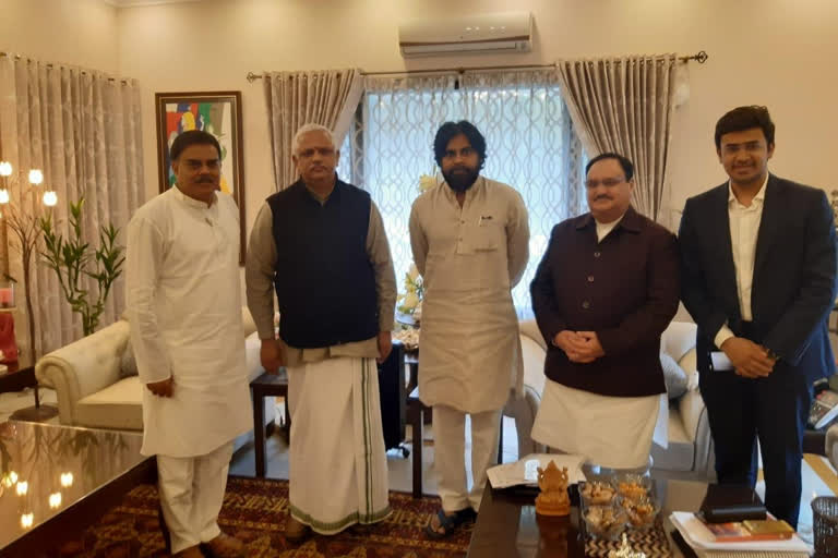 pawan meetin with central minister jp nadda