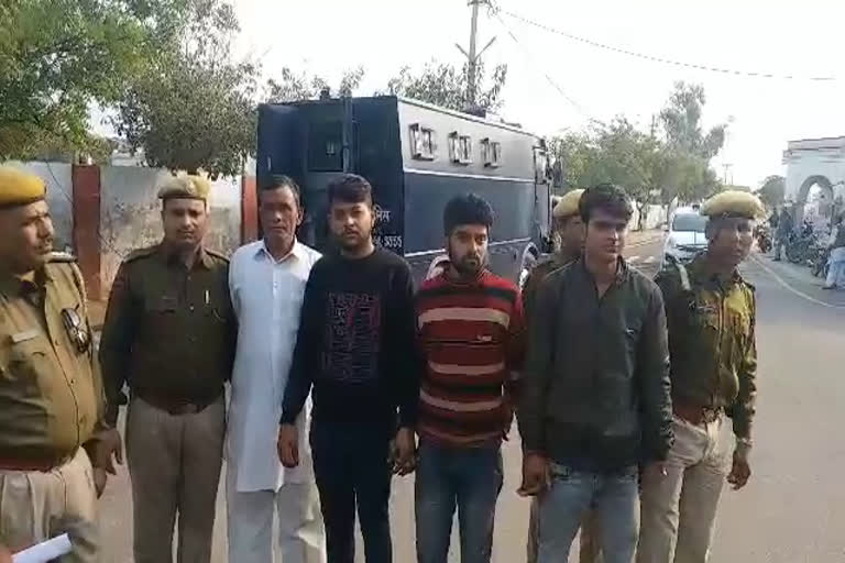 हत्या का आरोपी गिरफ्तार, भरतपुर की खबर, Accused of murder in Bharatpur came under police arrest, bharatpur news