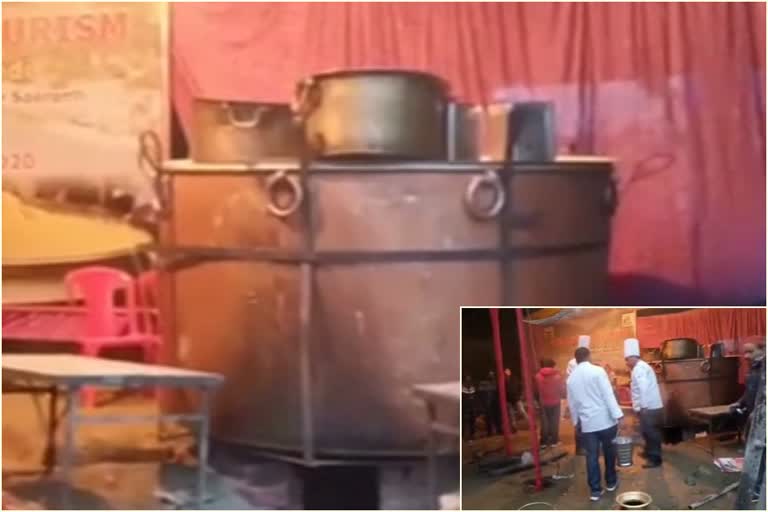 Makar Sankranti festival celebrated in karsog, 1100 kg khichdi being made in a pot