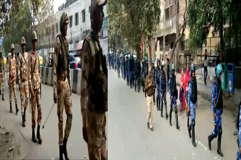 Delhi Election 2020: Central Security Force flags march in Ghonda assembly