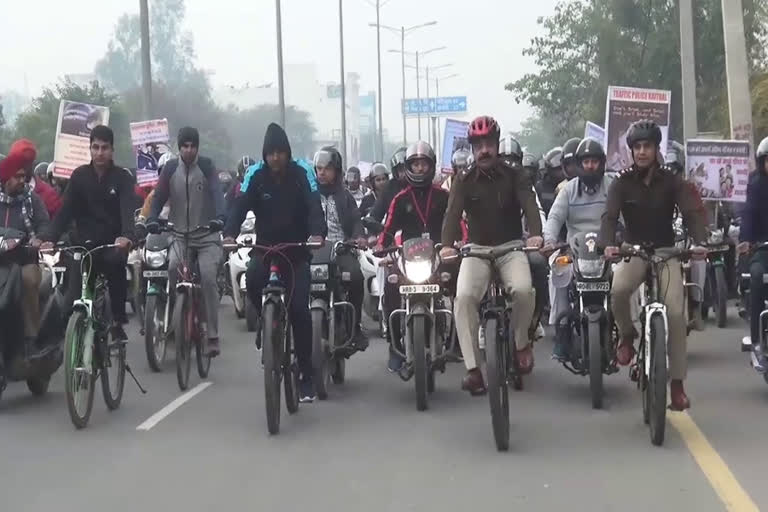 road safety week started in kaithal