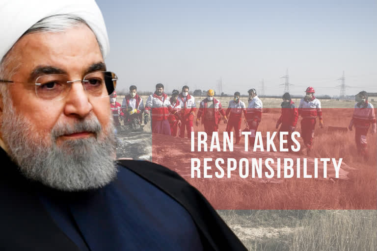 Iran  US  Iran-US tensions  Iran-US attacks  Ukrainian airliner  Plane crash  Hassan Rouhani news  ഹസന്‍ റുഹാനി  യുക്രൈന്‍ വിമാനാപകടം  ഇറാന്‍-യുഎസ് സംഘര്‍ഷം