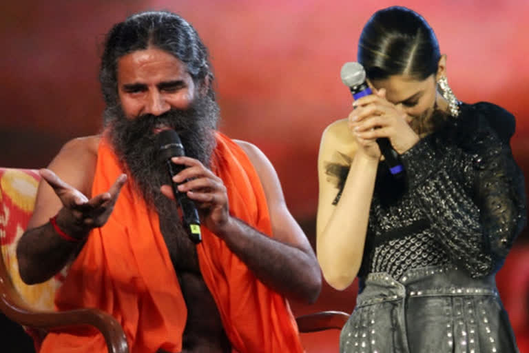 Baba Ramdev asks Deepika to improve 'political  social understanding'  ദീപിക ആദ്യം പ്രശ്‌നങ്ങൾ പഠിക്കണം  ബാബാ രാംദേവ്  ബാബാ രാംദേവ് ദീപികയെക്കുറിച്ച്  രാംദേവ്  ദീപിക പദുകോൺ  ദീപിക പദുകോൺ ജെഎൻയു സന്ദർശനം  Baba Ramdev  Baba Ramdev on Deepika Padukone  Deepika Padukone  Deepika Padukone JNU visit  Baba Ramdev on JNU