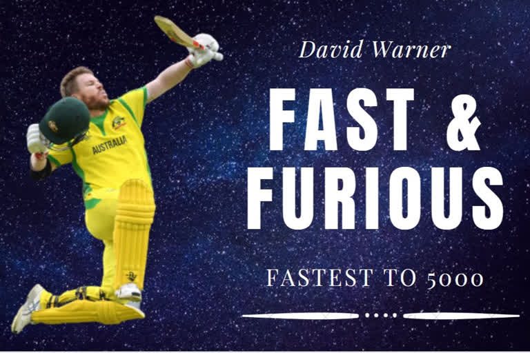 David Warner  5000 ODI runs  Mumbai  Team India