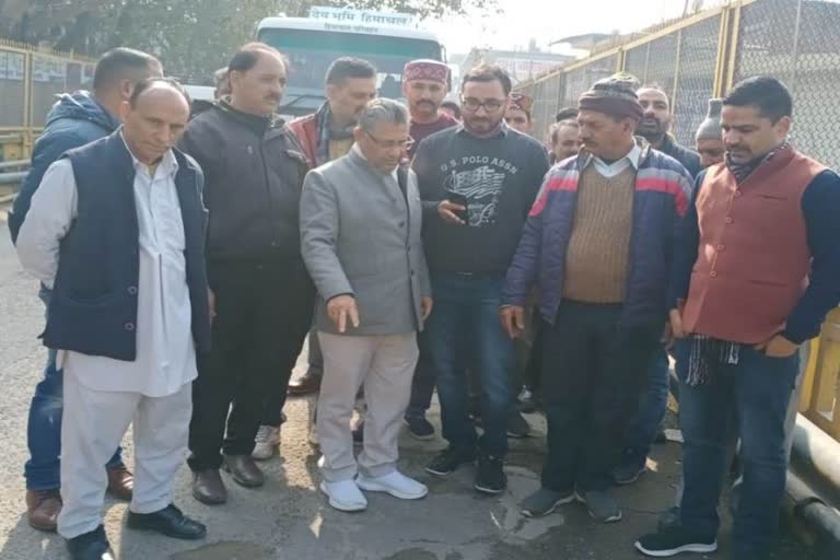 Subash Thakur visits Kandrour bridge