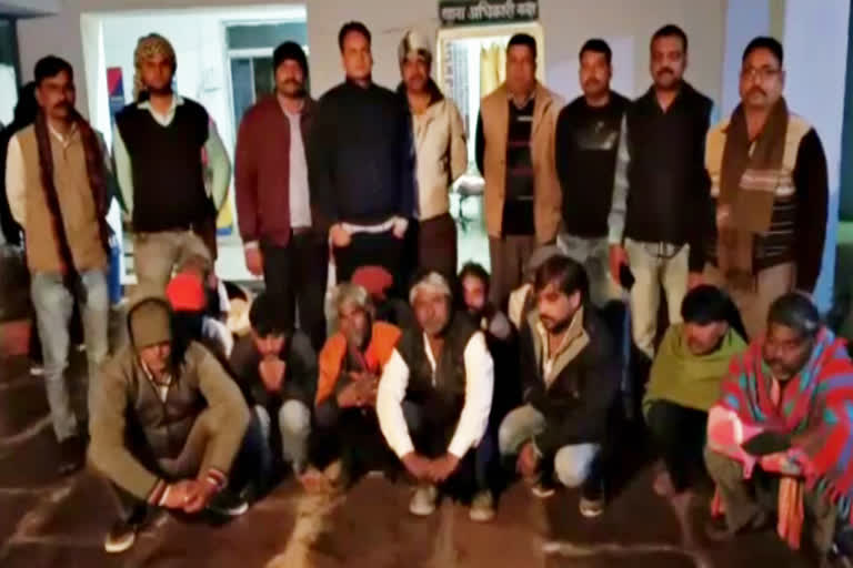 बूंदी की खबर, arrested twelve gamblers