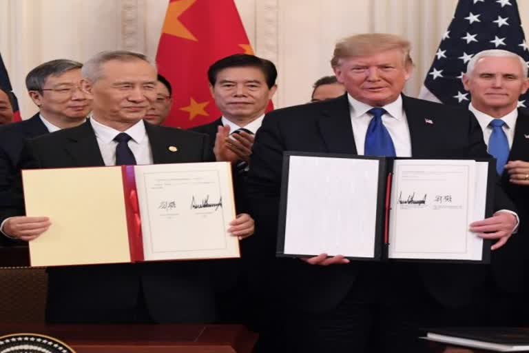 us china first phase trade deal signed, us china trade deal  us china trade war ended, அமெரிக்கா சீன வர்த்தக போர், அமெரிக்க சீன ஒப்பந்தம்