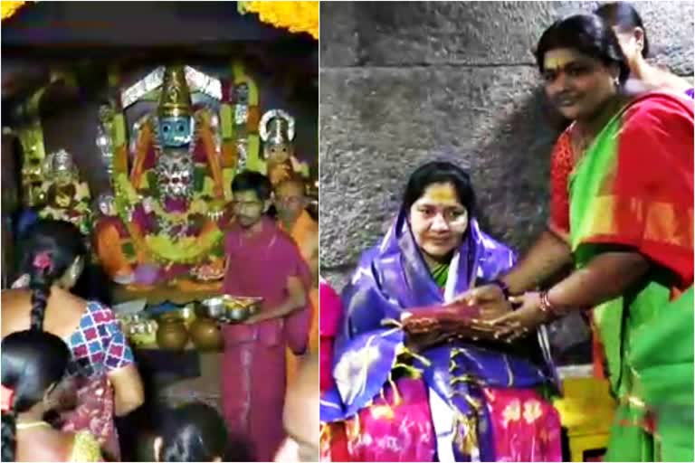 minister satyavathi rathod visited inavolu mallikarjuna swamy temple