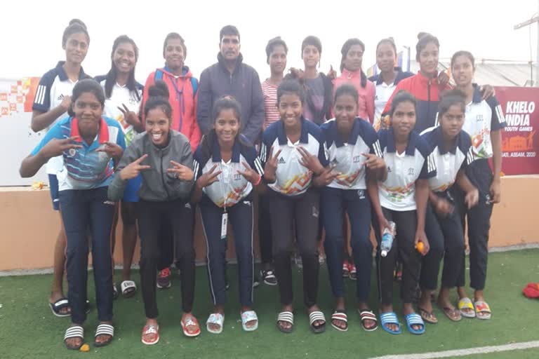 girls teams of hockey of Jharkhand win khelo india youth games