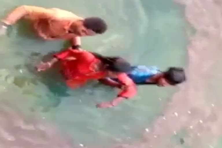 girl jump in masanjor dam in giridih