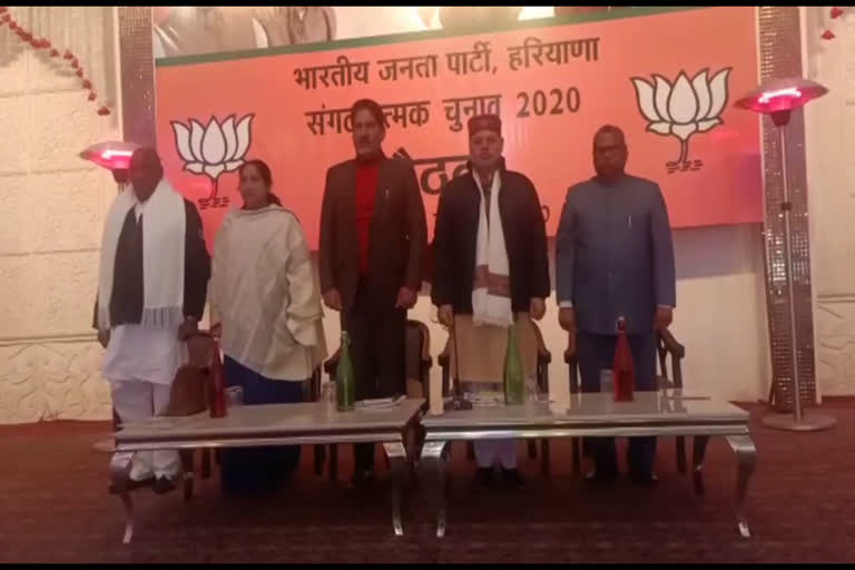 Haryana BJP meeting for organizational election in rohtak