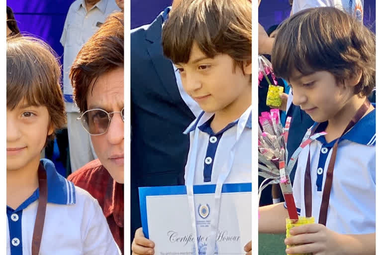 SRK son Abram won silver and bronze medal at races