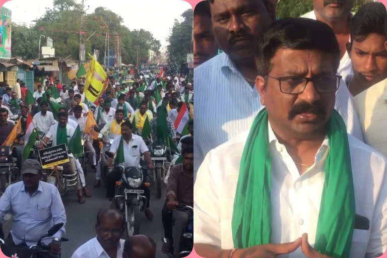 Tdp Bike Rally in kanigiri