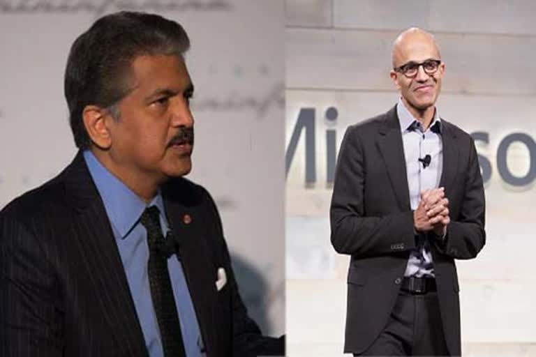 Anand Mahindra, Satya Nadella