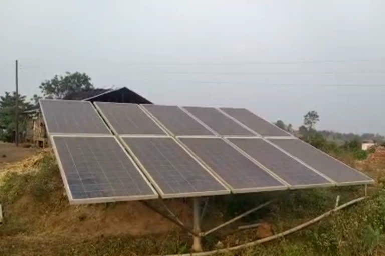 Farmer set up solar power plant