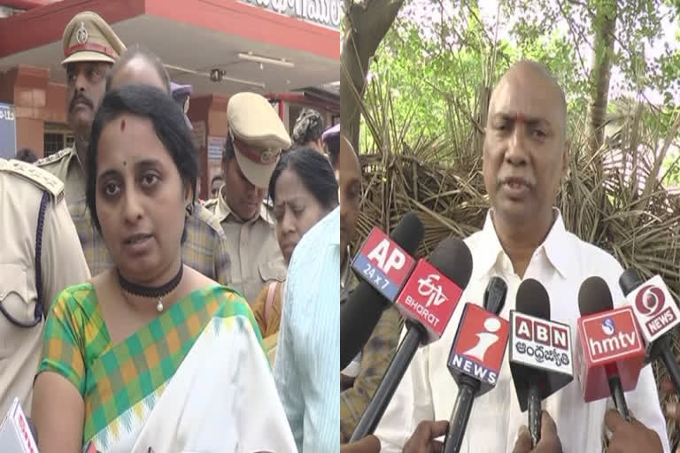 mahila commission member vist to the victim of sexual harassment in east godavari